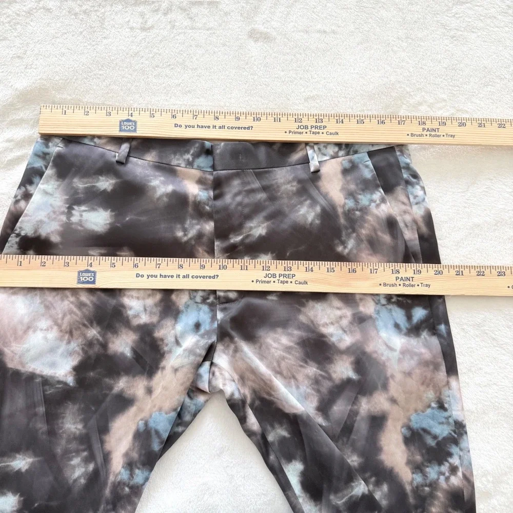 INC Slim Fit Pants Mens 32x30(28 inseam) Gray Abstract Tie Dye Stretch  Casual